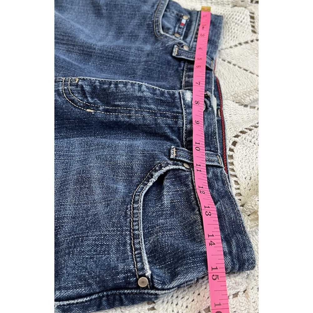 100 % Cotton Tommy Hilfiger Boyfriend Jeans Dark Wash Denim Size 4 USA Classic - Picture 8 of 9